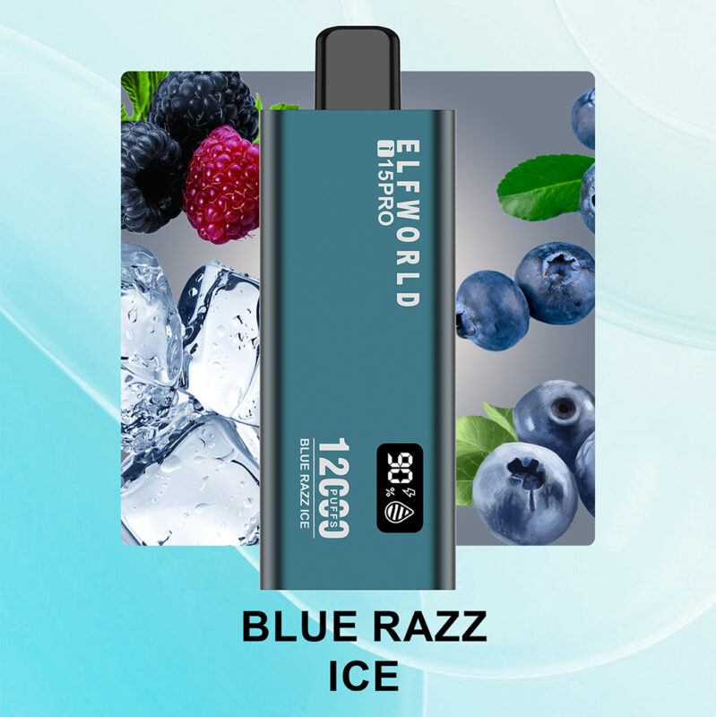 BLUE RAZZ ICE Elfworld i15 PRO 12000 PUFF BLUE RAZZ ICE Elfworld i15 PRO 12000 PUFF