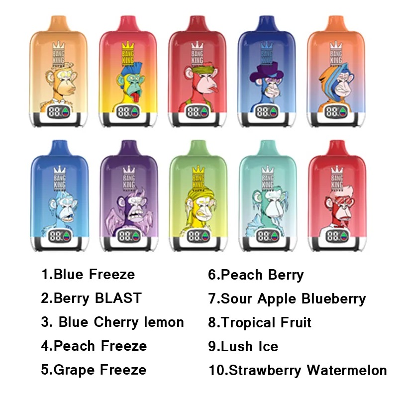 Bang King Digital Box 15000 Puffs | Display 10 Flavors | VapeU.de