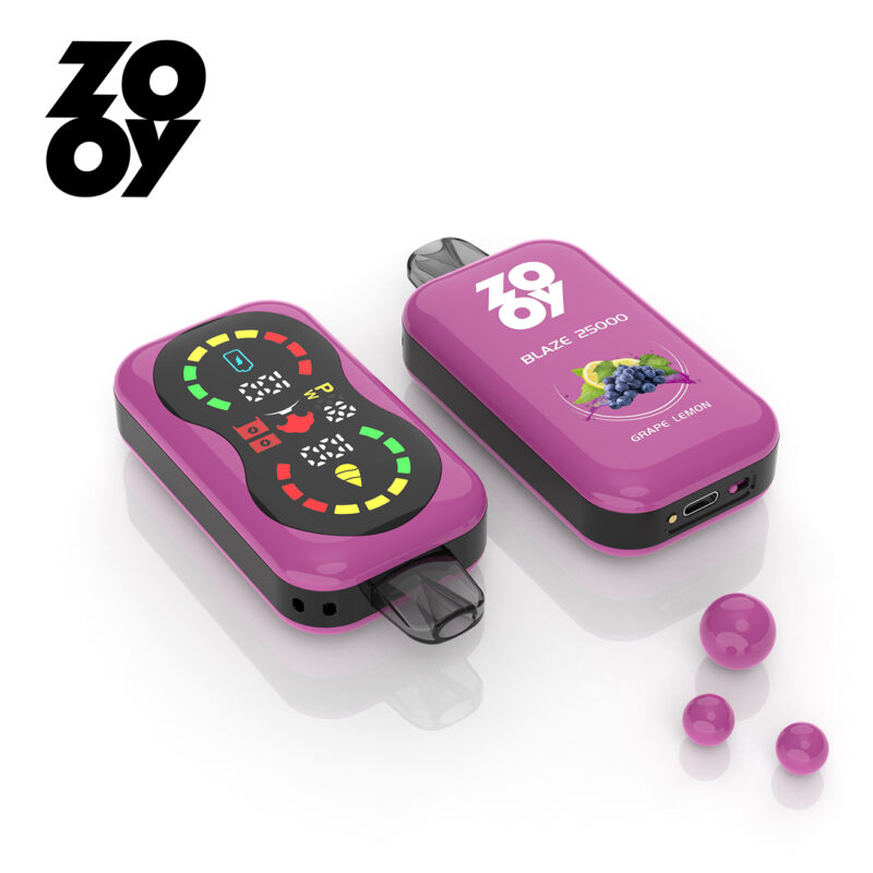 Grape Lemon Zooy blaze 25000 25k puff engangs vape Grape Lemon Zooy blaze 25000 25k puff engangs vape