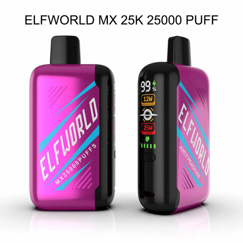 Juicy Peach Ice Elfworld Mx25k Engrospris Puffs Vape Juicy Peach Ice Elfworld Mx25k Engrospris Puffs Vape