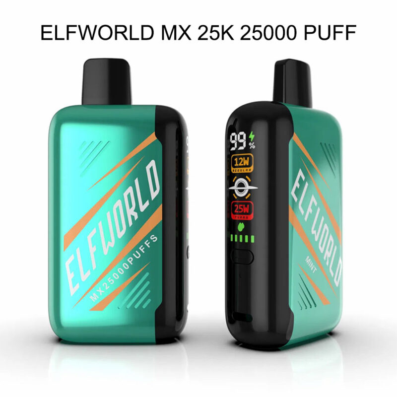 Mint Elfworld Mx25000 Puffs Engros pris display Vape uden nikotin Mint Elfworld Mx25000 Puffs Engros pris display Vape uden nikotin