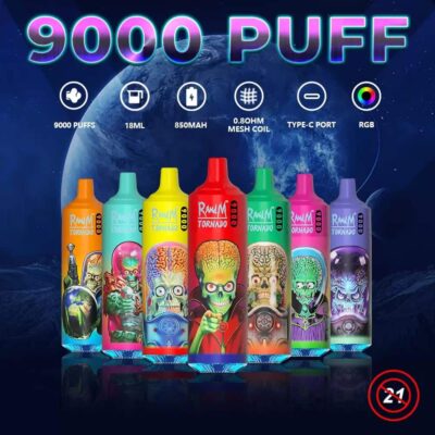 puff pas cher en lot 9k Puff 9K Tornado pas cher - 12,60 €