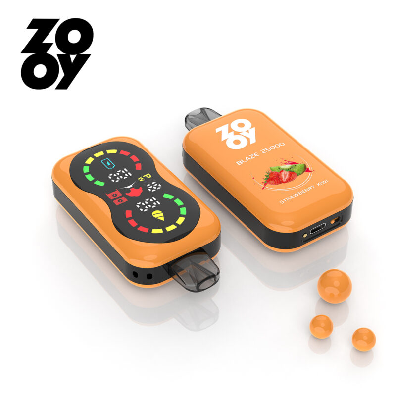 Jordbær Kiwi Zooy blaze 25000 25k puff engangs vape Jordbær Kiwi Zooy blaze 25000 25k puff engangs vape