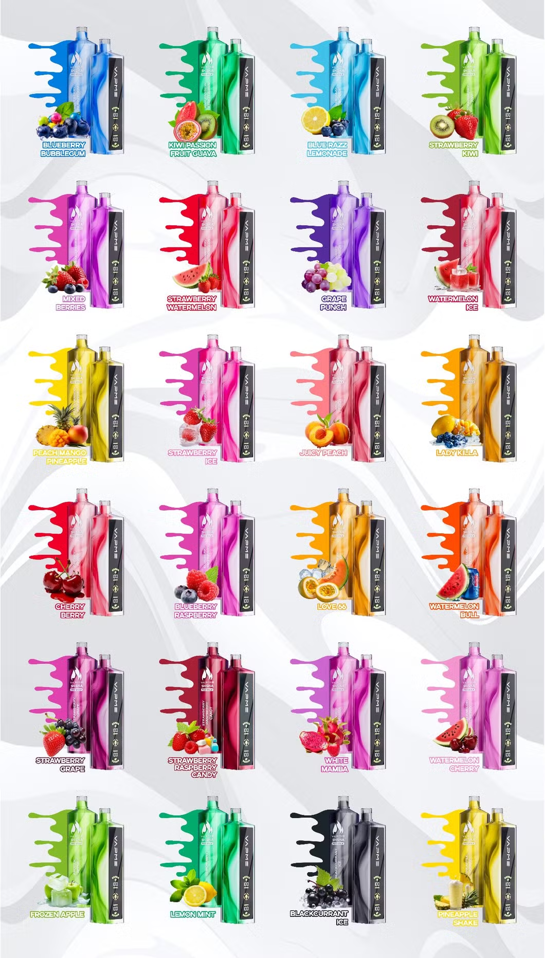 Vapme Hookah Pro Max 20000 Lista de sabores Vapme Hookah Pro Max 20000 Lista de sabores