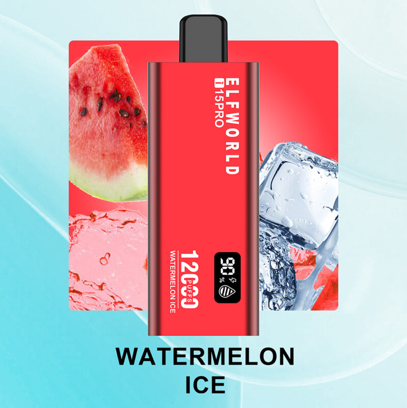 WATERMELON ICE Elfworld i15 PRO 12000 PUFF WATERMELON ICE Elfworld i15 PRO 12000 PUFF