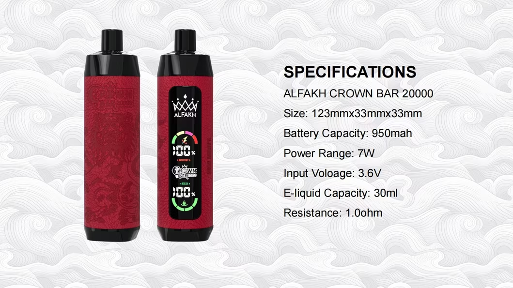 al fakher vape 20000 Al Fakher Crown Bar Hypermax 20K – 20.000 Züge Power Vape main image 1