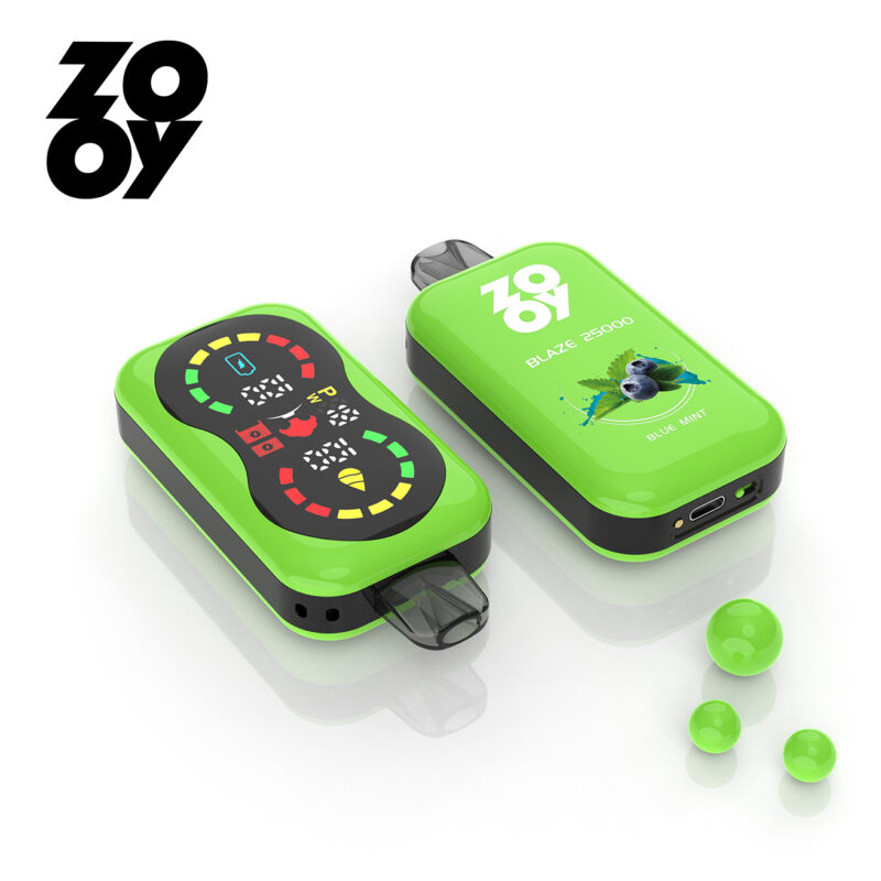 blå mint Zooy blaze 25000 25k puff engangs vape blå mint Zooy blaze 25000 25k puff engangs vape