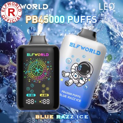 blue razz ice Originele Elfworld PB45000 45K E-sigaret Wegwerp Vapes Bar