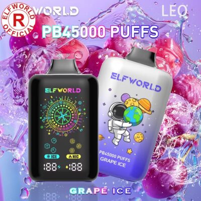 grape ice Originele Elfworld PB45000 45K E-sigaret Wegwerp Vapes Bar