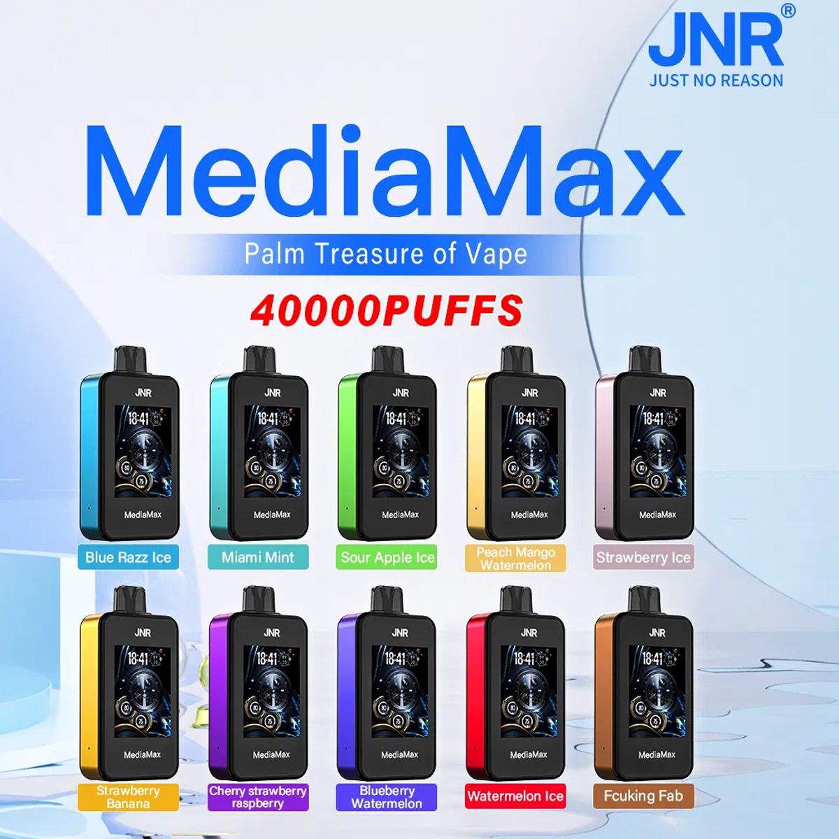 jnr mediamax vape app $16.77 JNR MediaMax 40000 Disposable Vape 1000mAh main image 0