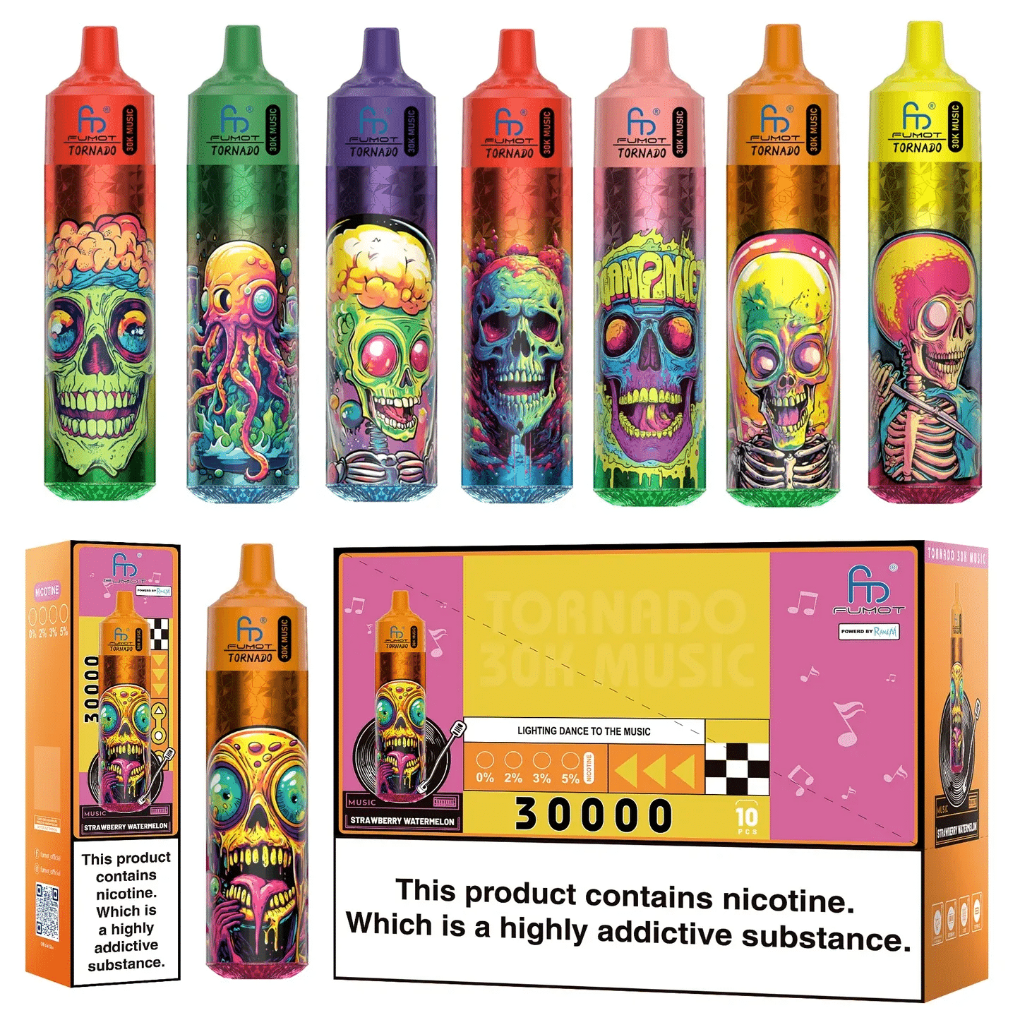 elfbar elfa master akku RandM Tornado 30000 Puffs Music