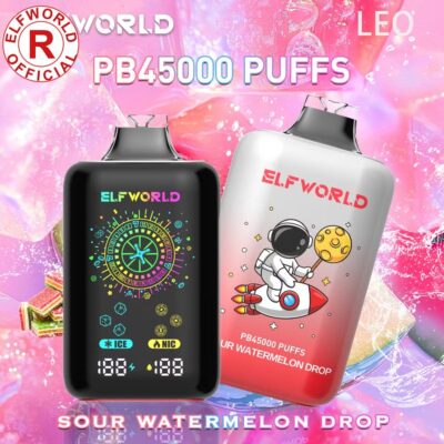 Zure watermeloen druppel Originele Elfworld PB45000 45K E-sigaret Wegwerp Vapes Bar