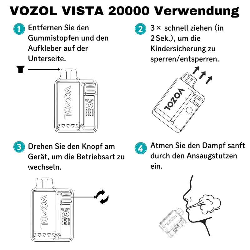 Vozol Vista 20000 Puffs