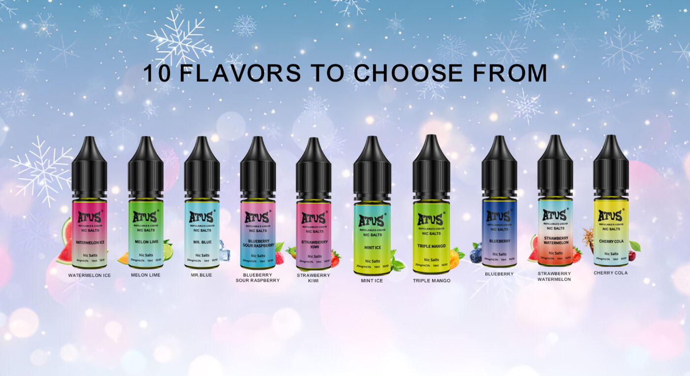 ATVS 10ml E liquid 10 smaków ATVS 10ml E liquid 10 smaków