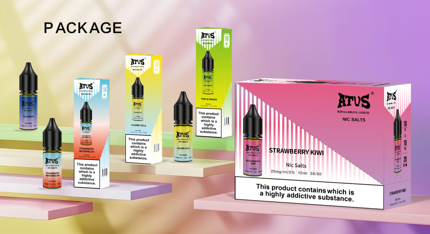 ATVS 10ml E liquid Opakowanie ATVS 10ml E liquid Opakowanie