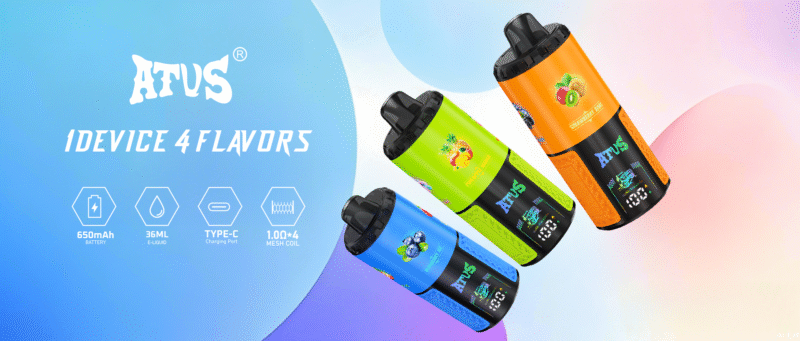 ATVS 60000 Puffs 4 in 1 Flavors vape (2) ATVS 60000 Puffs 4 in 1 Flavors vape (2)