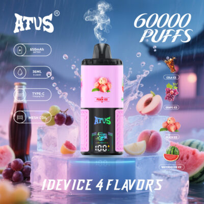 ATVS 60000 Puffs: 4-in-1 disposable vape 60k puffs 4 flavours
