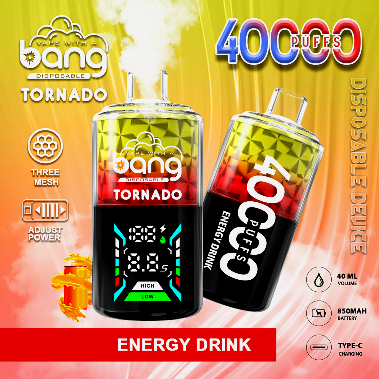 Bang Tornado 40000 Puffs 40k Vape ENERGY DRINK Bang Tornado 40000 Puffs 40k Vape ENERGY DRINK
