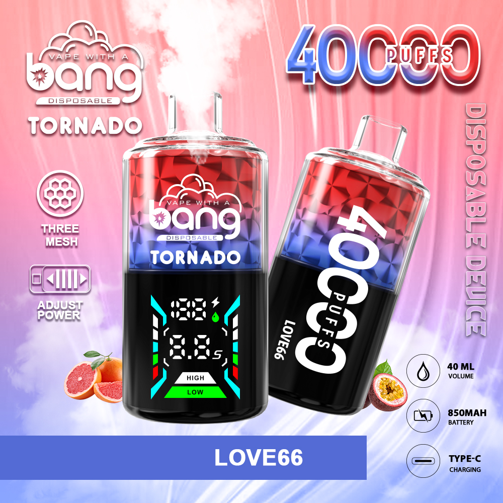 Bang Tornado 40000 Puffs 40k Vape LOVE66 Bang Tornado 40000 Puffs 40k Vape LOVE66