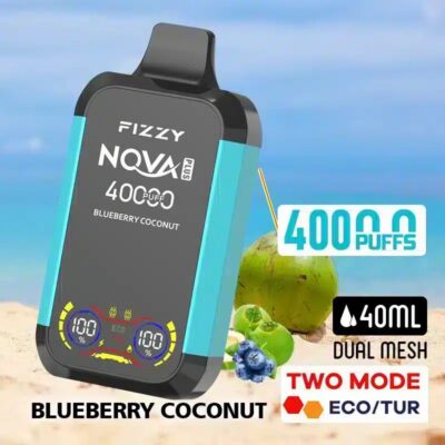 Mustikka Kookos FIZZY NOVA PLUS 40K 40000 puffia