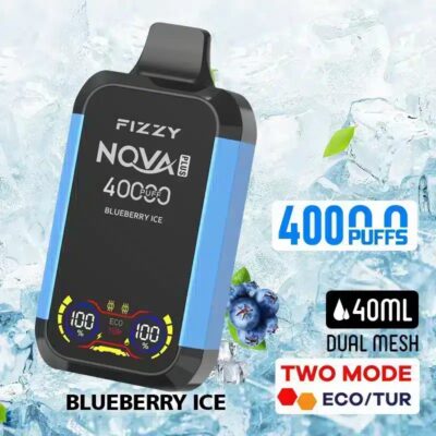 Mustikka Jäätelö FIZZY NOVA PLUS 40K 40000 puffia