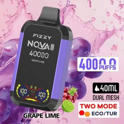 Viinirypäle Limetti FIZZY NOVA PLUS 40K 40000 puffia