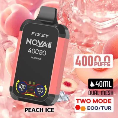 Persikka Jäätelö FIZZY NOVA PLUS 40K 40000 puffia