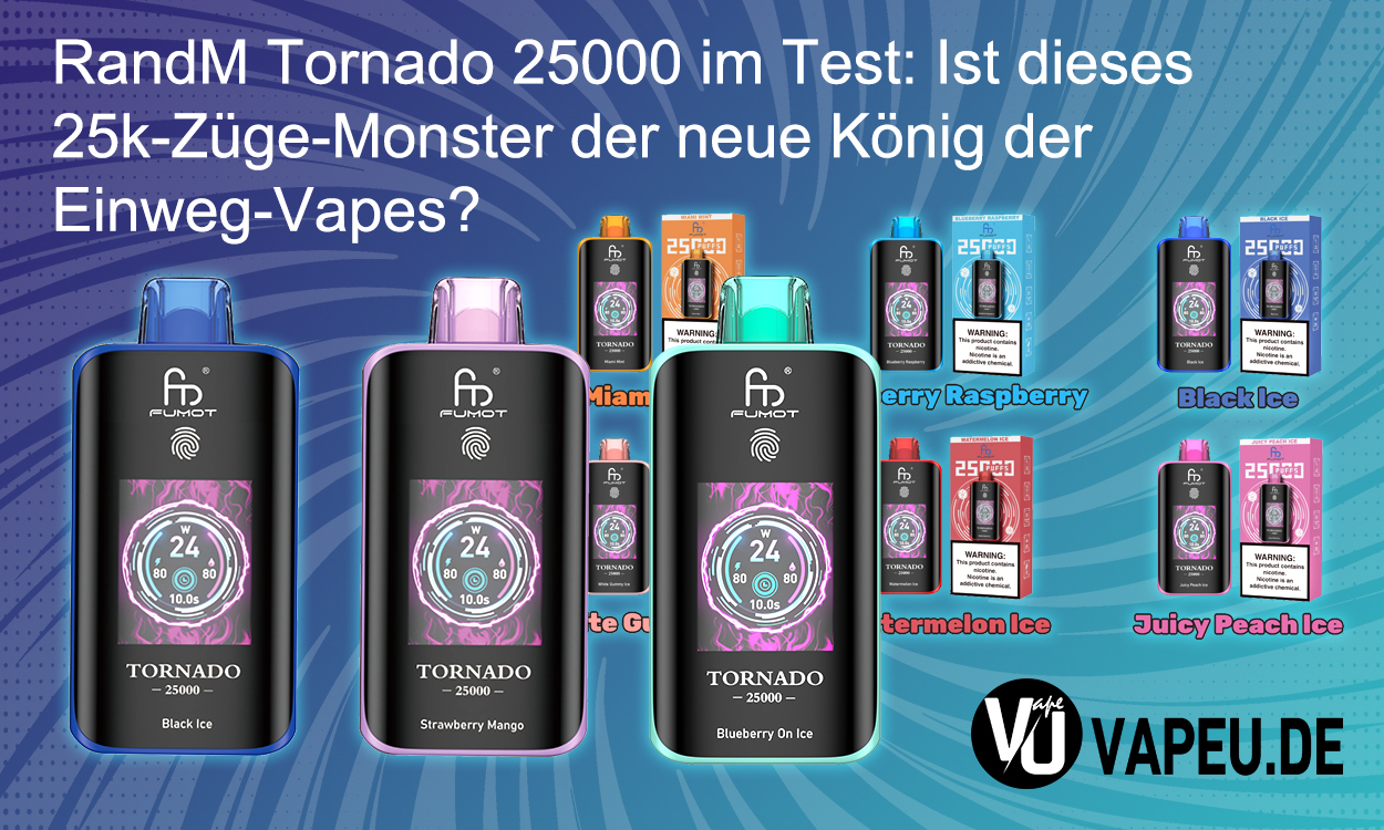 RandM Tornado 25000 in test Is this 25k puffs monster the new king of disposable vapes