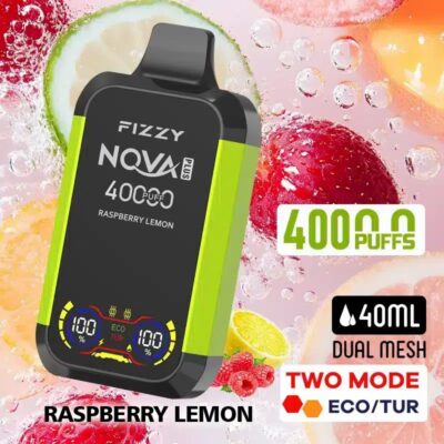 Vadelma Sitruuna FIZZY NOVA PLUS 40K 40000 puffia