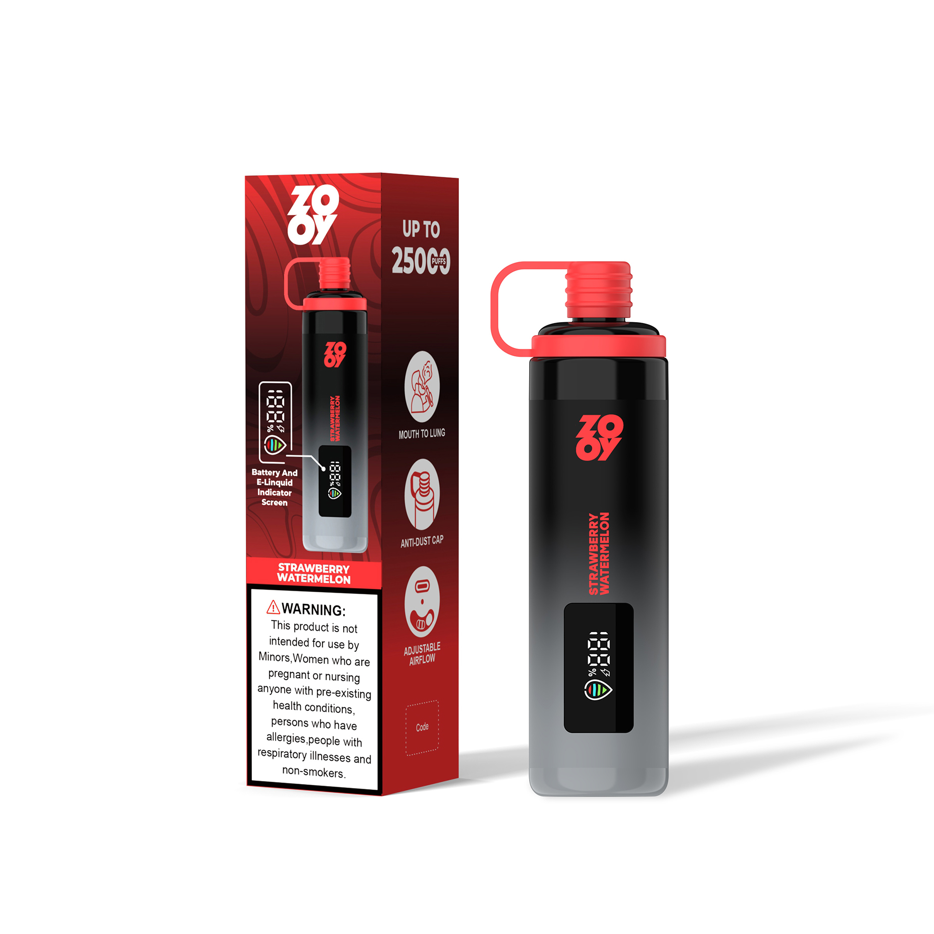 Anguria fragola ZOOY SHISHA 25000 Anguria fragola ZOOY SHISHA 25000