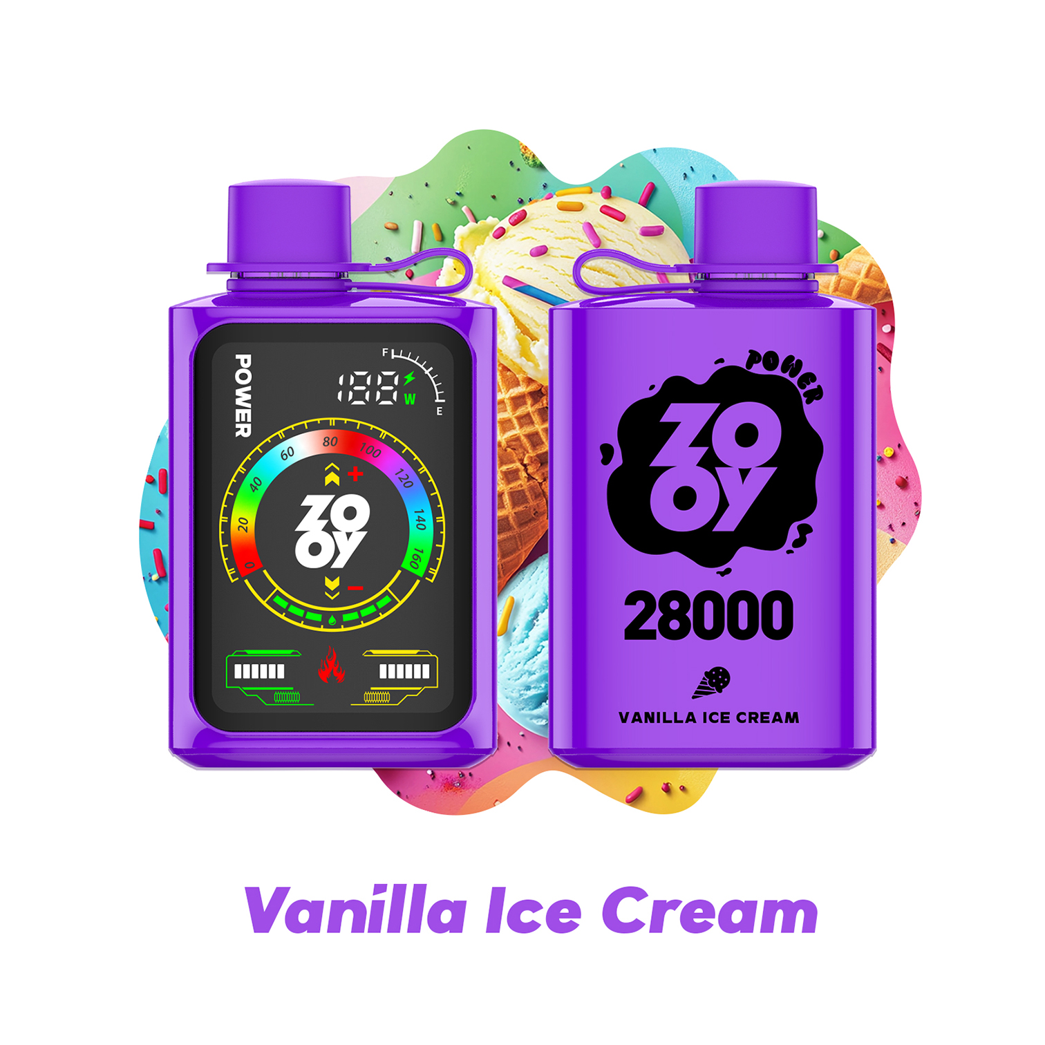 Vanilla Ice Cream ZOOY POWER 28000 Vanilla Ice Cream ZOOY POWER 28000