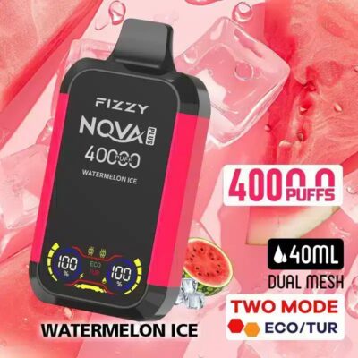Vesimeloni Jäätelö FIZZY NOVA PLUS 40K 40000 puffia