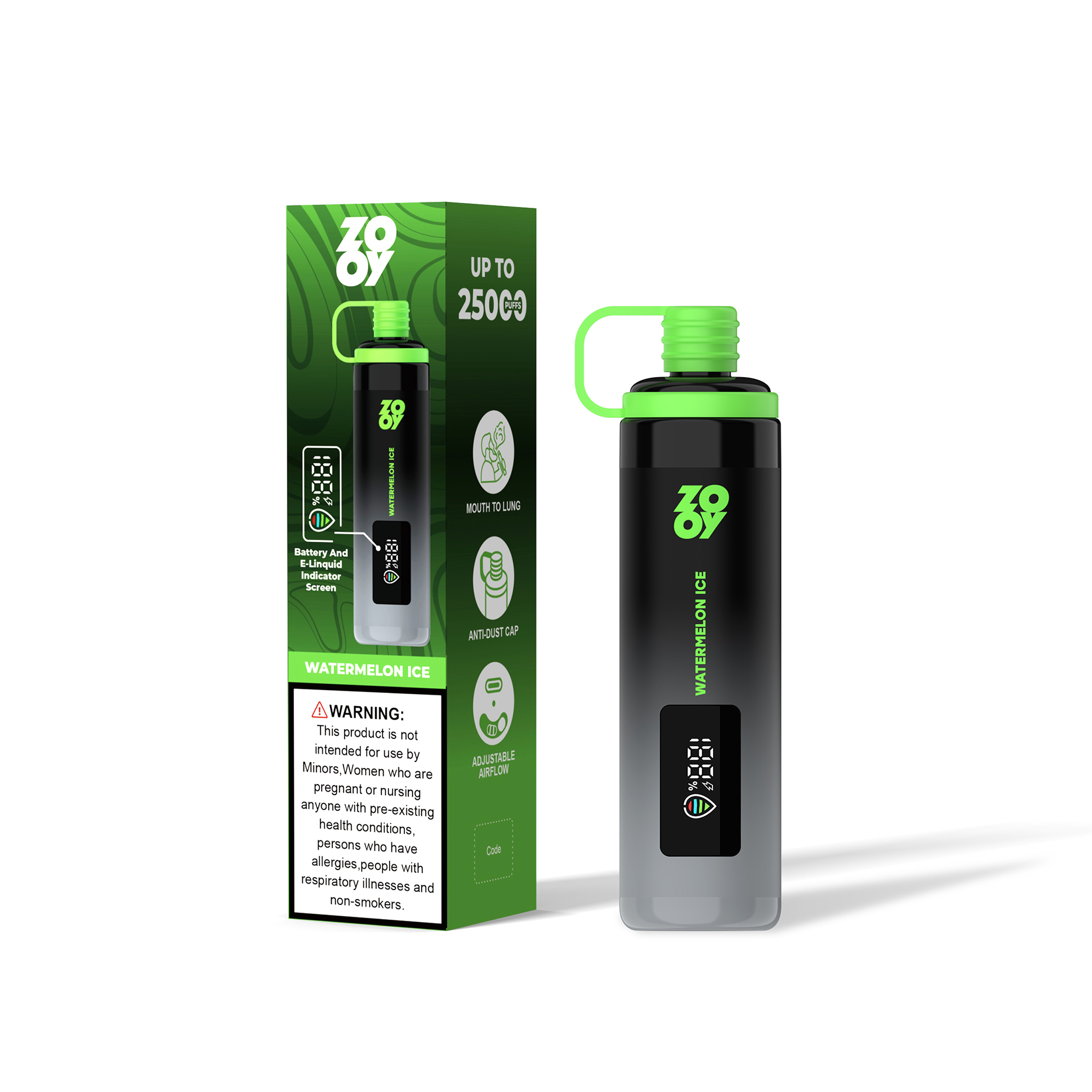 Ghiaccio all'anguria ZOOY SHISHA 25000 Ghiaccio all'anguria ZOOY SHISHA 25000