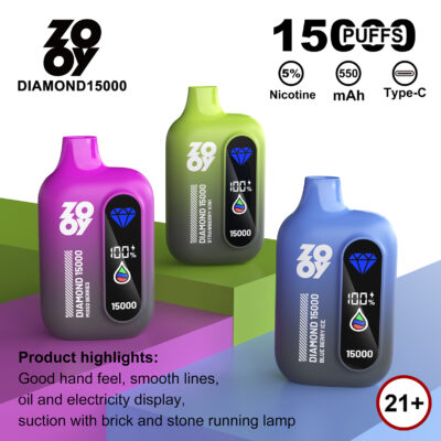 ZOOY DIAMOND 15000 eldobható E-cigaretta nagykereskedelem