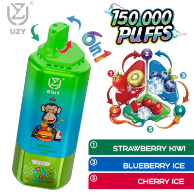 UZY 6 IN 1 150000 Puffs Flavors 6