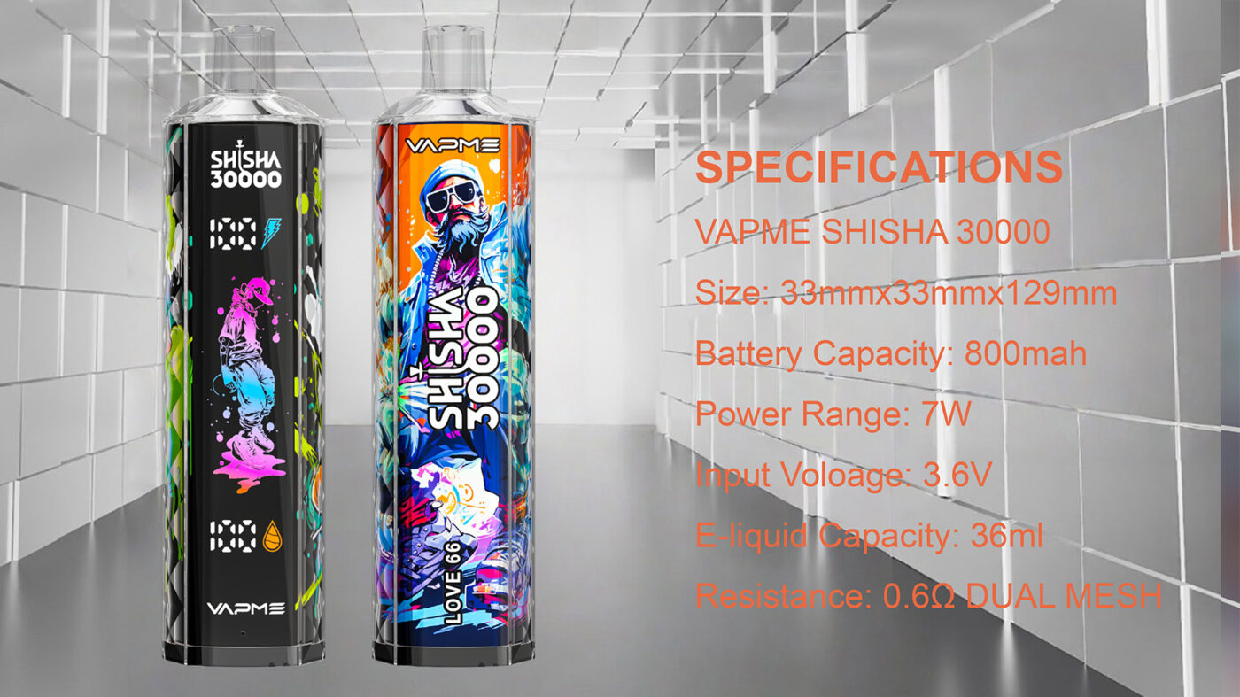 VAPME SHISHA 30000 2 VAPME SHISHA 30000 2