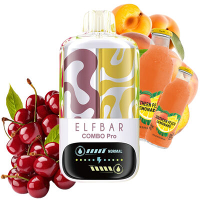 elf bar combo pro 30000 puff vapes descartáveis cereja pêssego limonada
