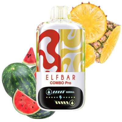 elf bar combo pro 30000 melancia azeda abacaxi 50mg nicotina cigarro eletrônico descartável vape