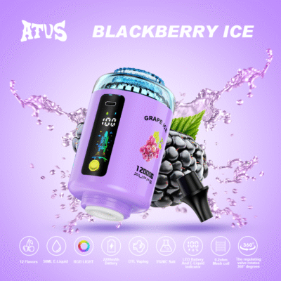 BLACKBERRY ICE ATVS E HOOKAH 120K Puffs