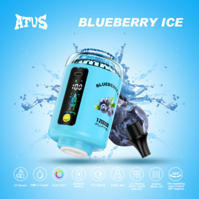 BLUEBERRY ICE ATVS E HOOKAH 120K Puffs