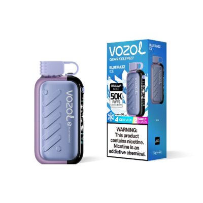 Blue Razz Ice Vozol Gear Ice& Sweet 50k