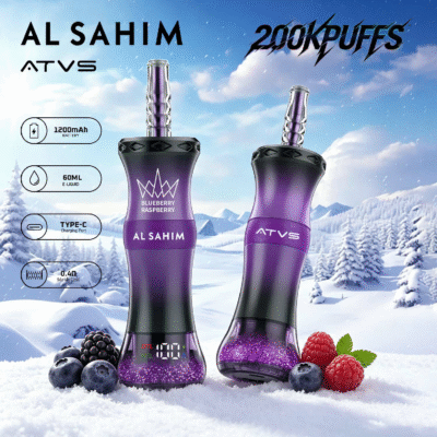 Blueberry Raspberry ATVS AL SAHIM 200K Puffs