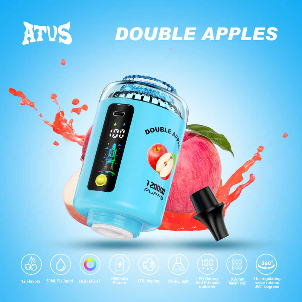 DOUBLE APPLES ATVS E HOOKAH 120K Puffs