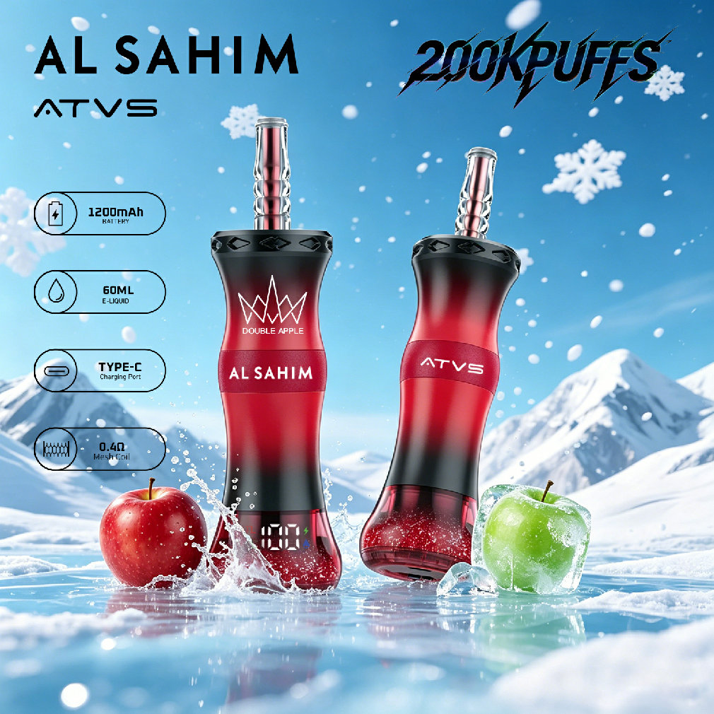 Double Apple ATVS AL SAHIM 200K Puffs