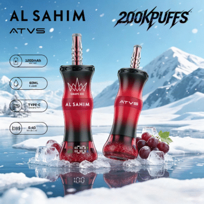 Grape Ice ATVS AL SAHIM 200K Puffs
