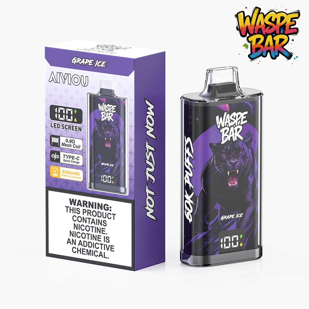 Grape Ice WASPE Bar 60K Puffs