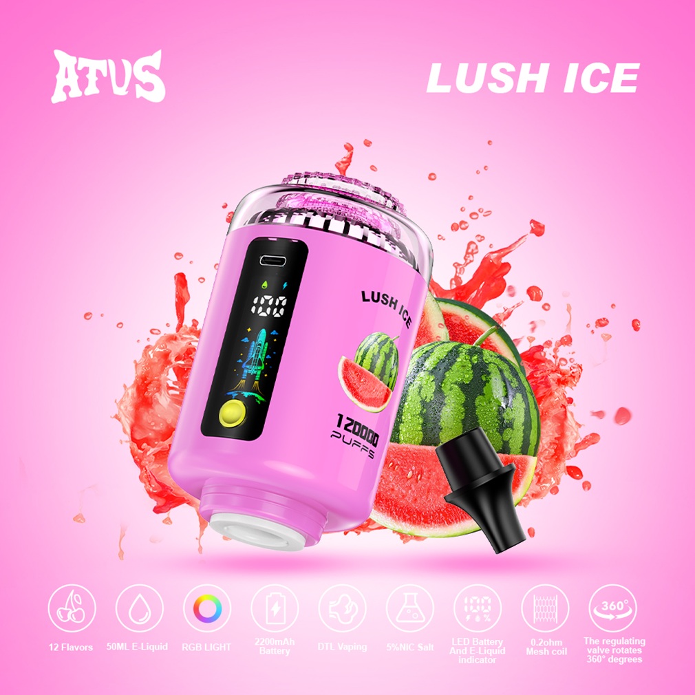 LUSH ICE ATVS E HOOKAH 120K Puffs
