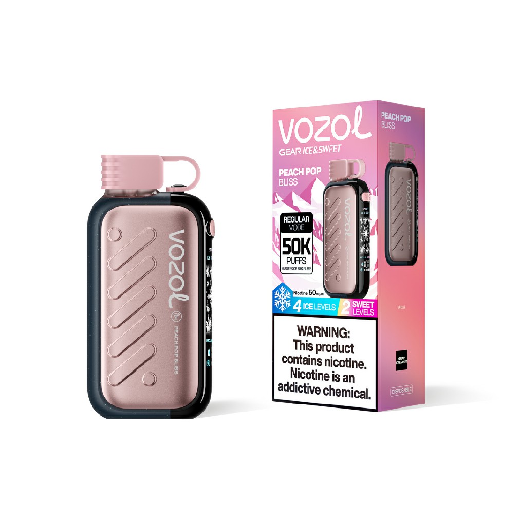 Peach Pop Bliss Vozol Gear Ice& Sweet 50k