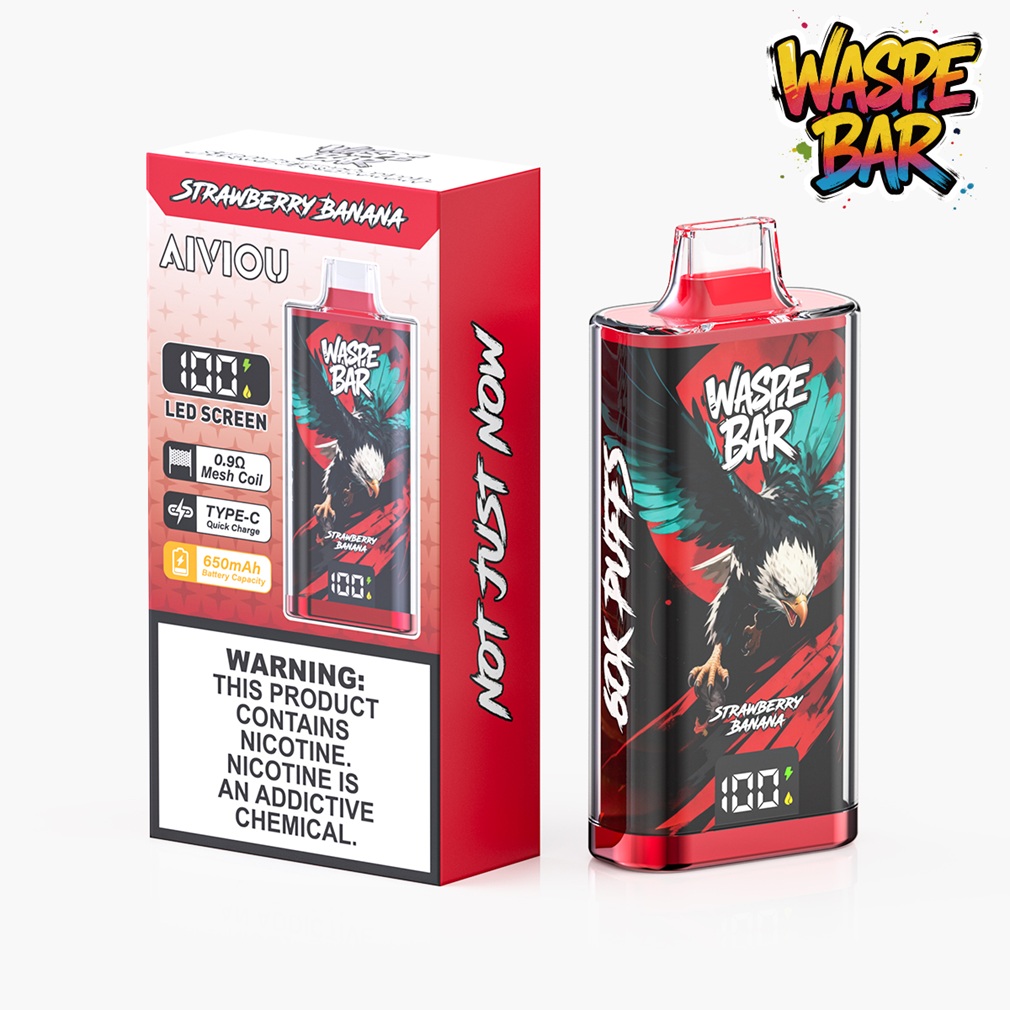 Strawberry Banana WASPE Bar 60K Puffs