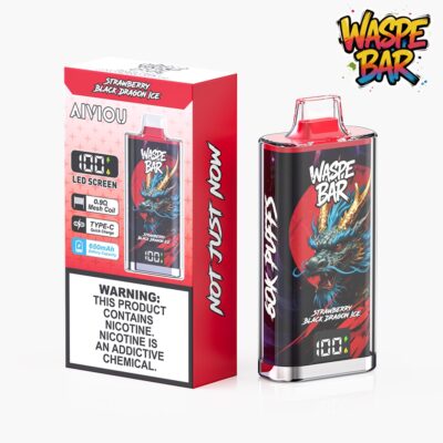 Strawberry Black Dragon Ice WASPE Bar 60K Puffs